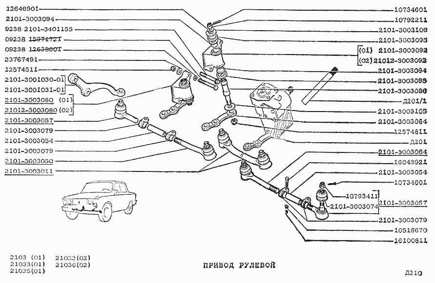Привод рулевой