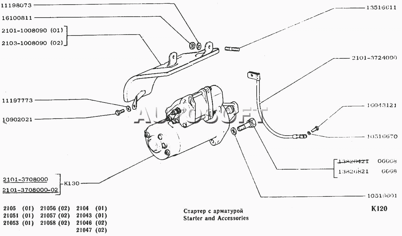 Стартер с арматурой