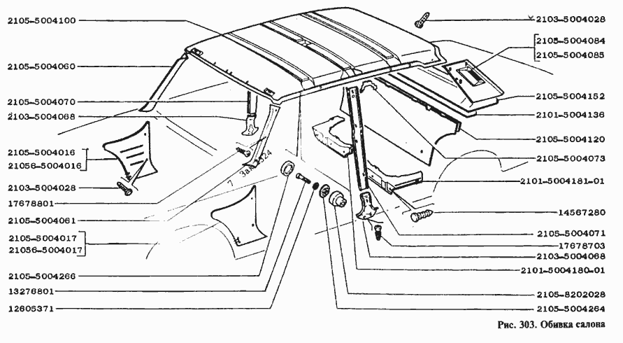 Обивка салона