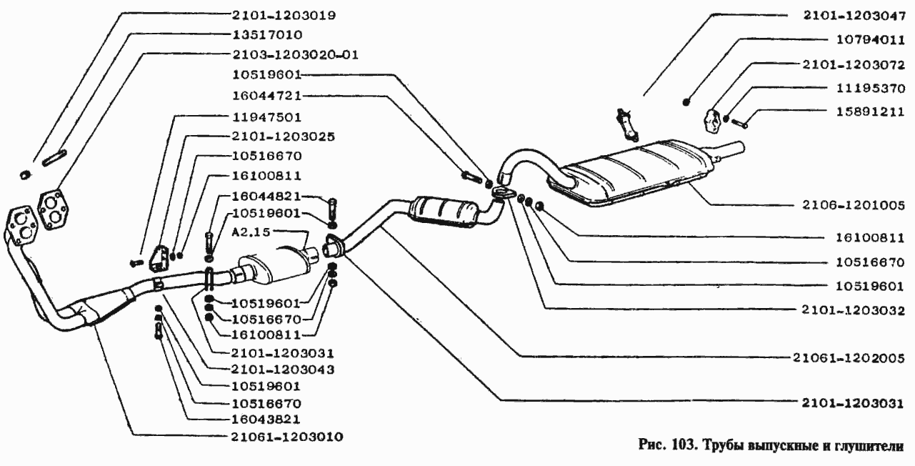 Трубы выпускные и глушители