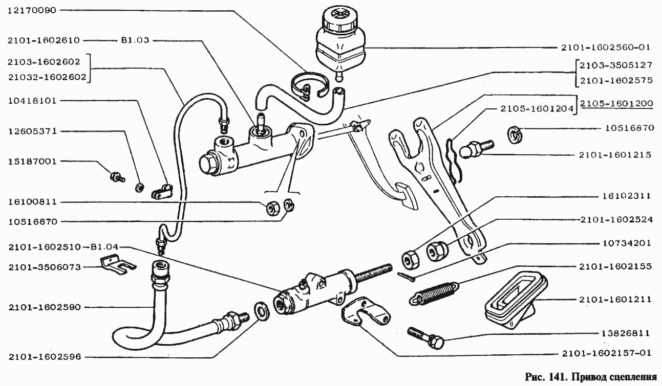 Привод сцепления