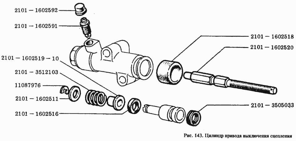 Цилиндр привода выключения сцепления