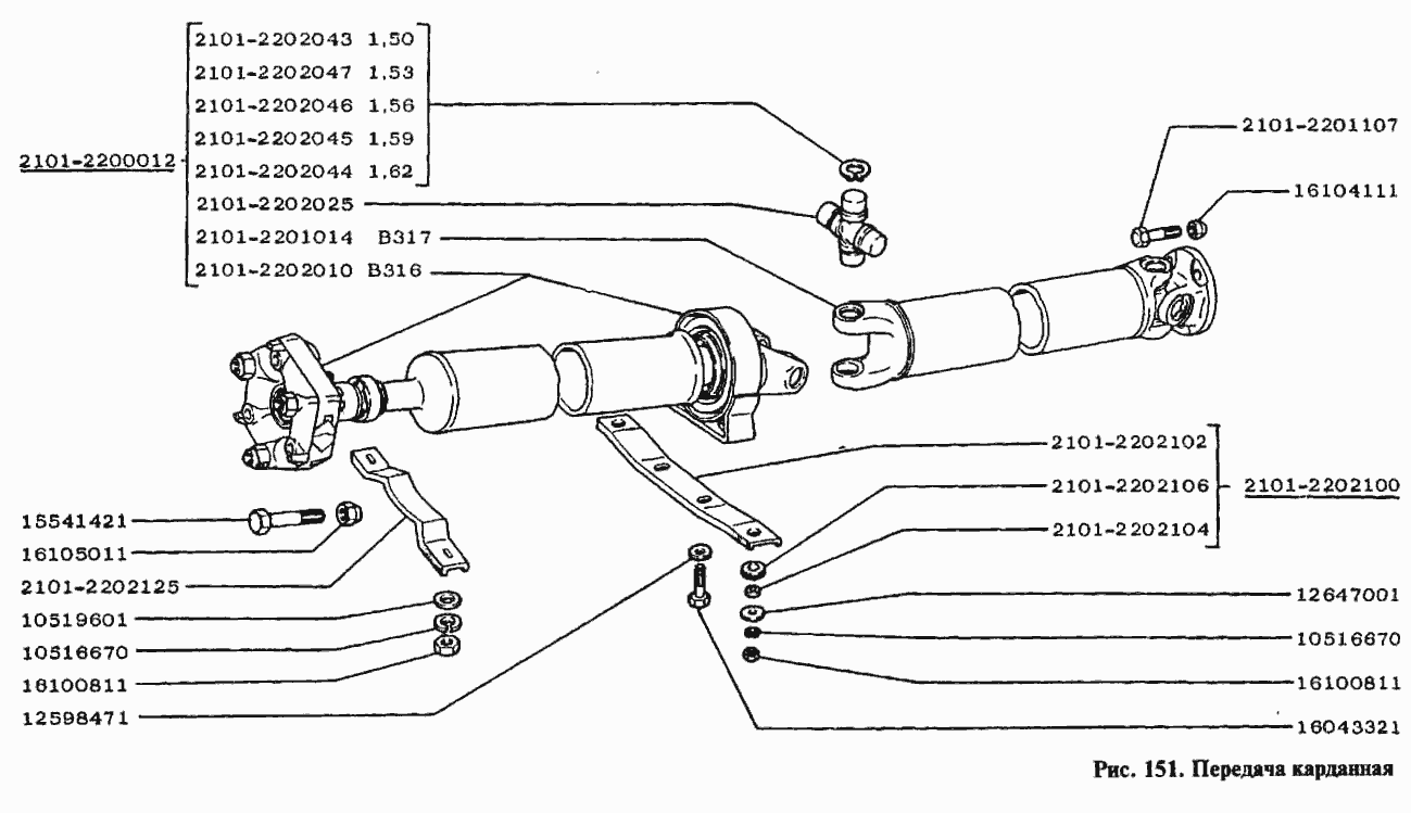 Передача карданная