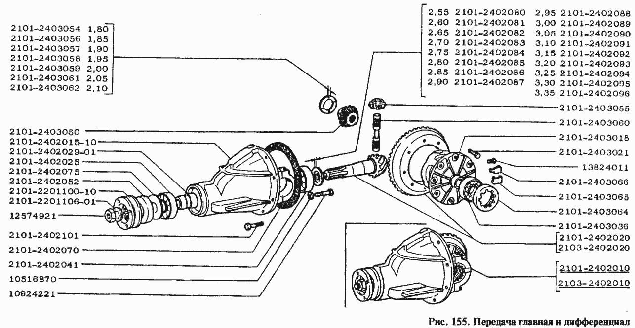 Передача главная и дифференциал