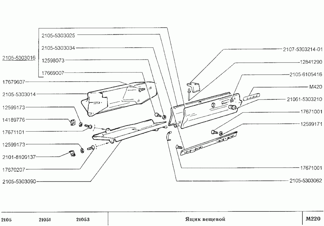 Ящик вещевой