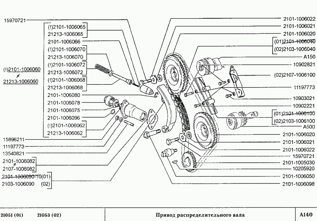 Привод распределительного вала