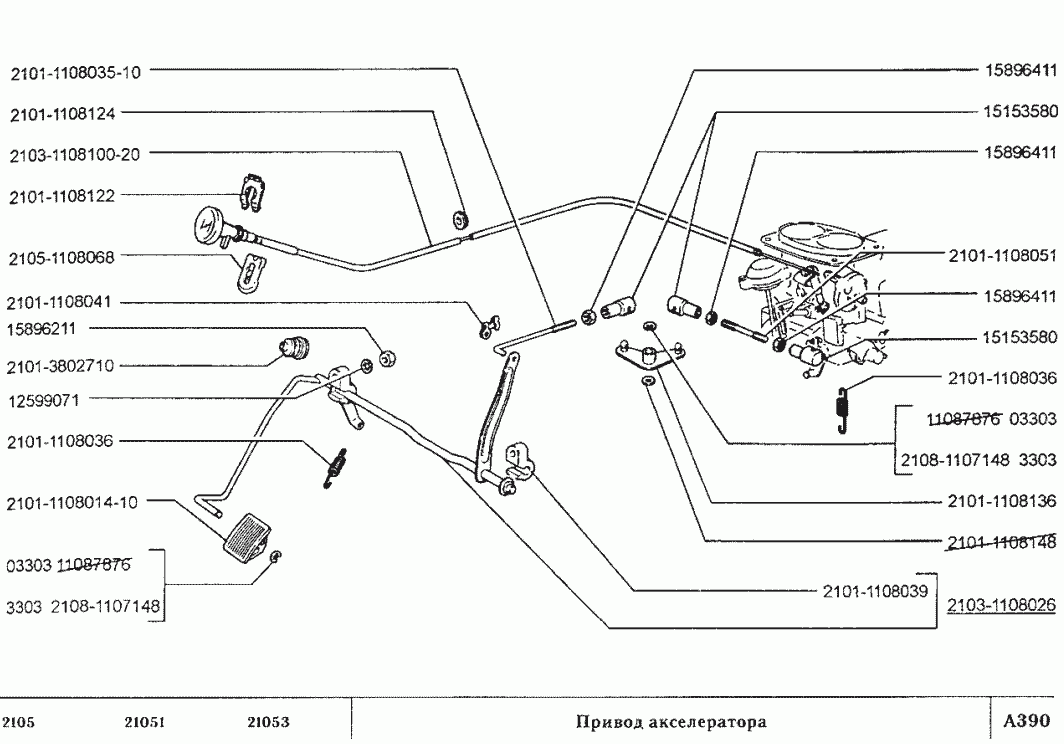 Привод акселератора