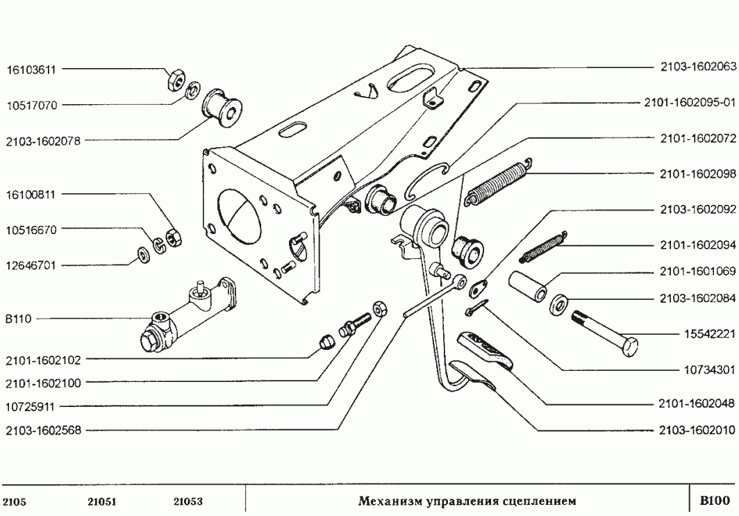 Механизм управления сцеплением
