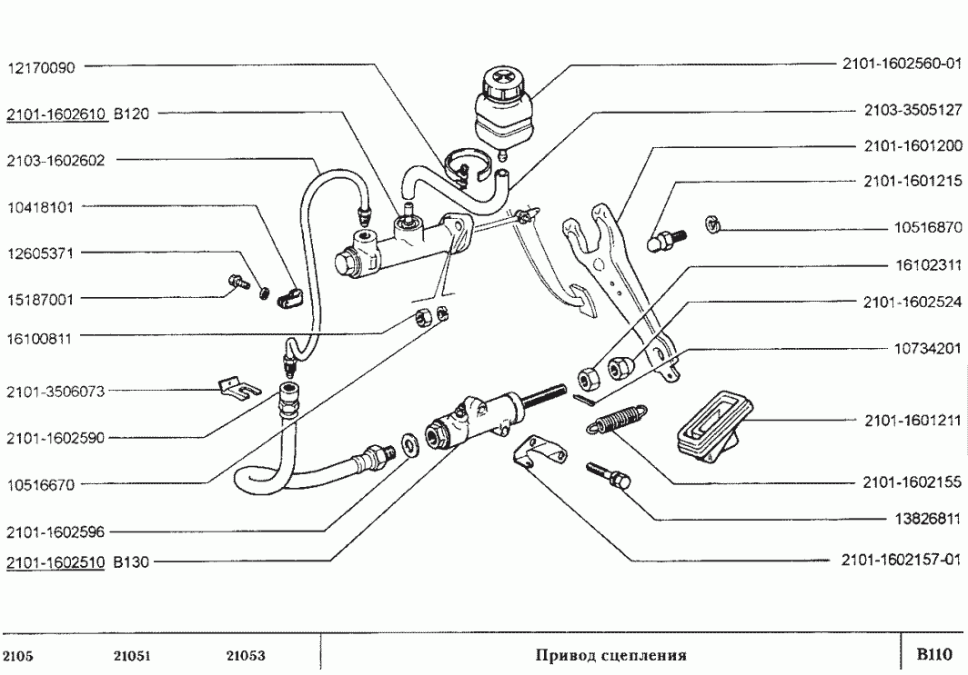 Привод сцепления