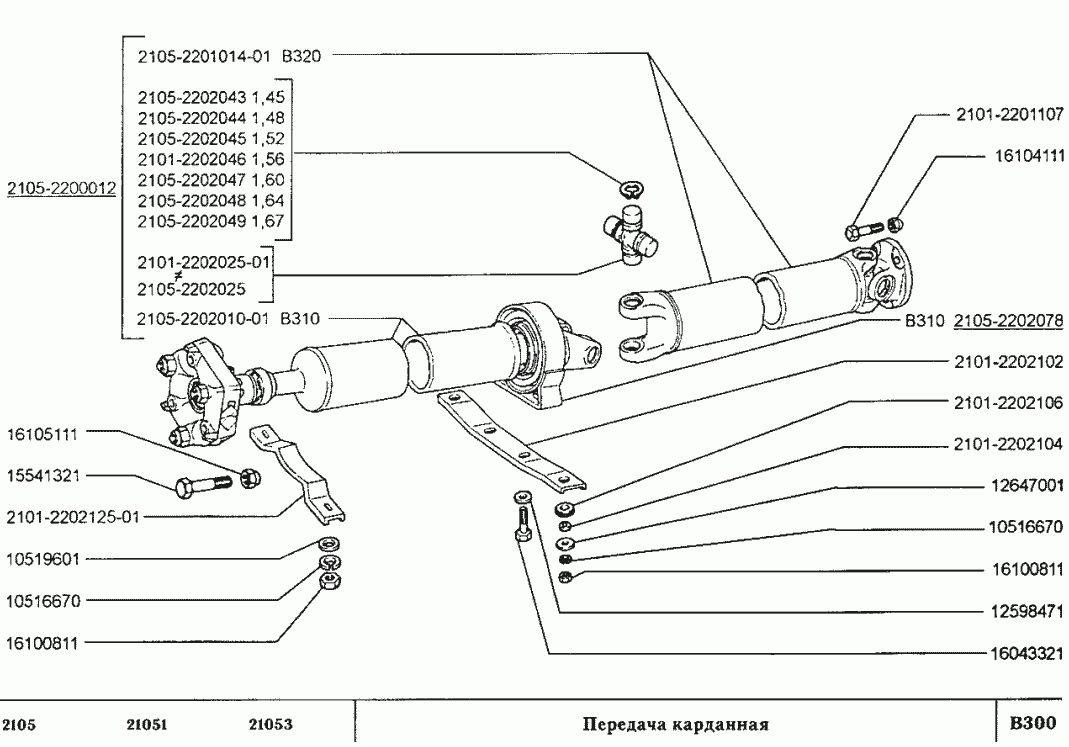Передача карданная