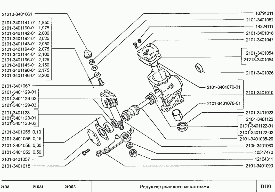 Редуктор рулевого механизма