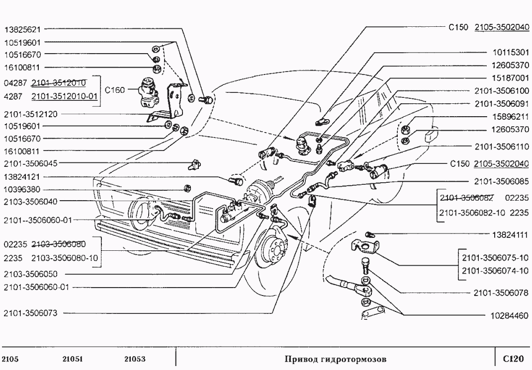 Привод гидротормозов