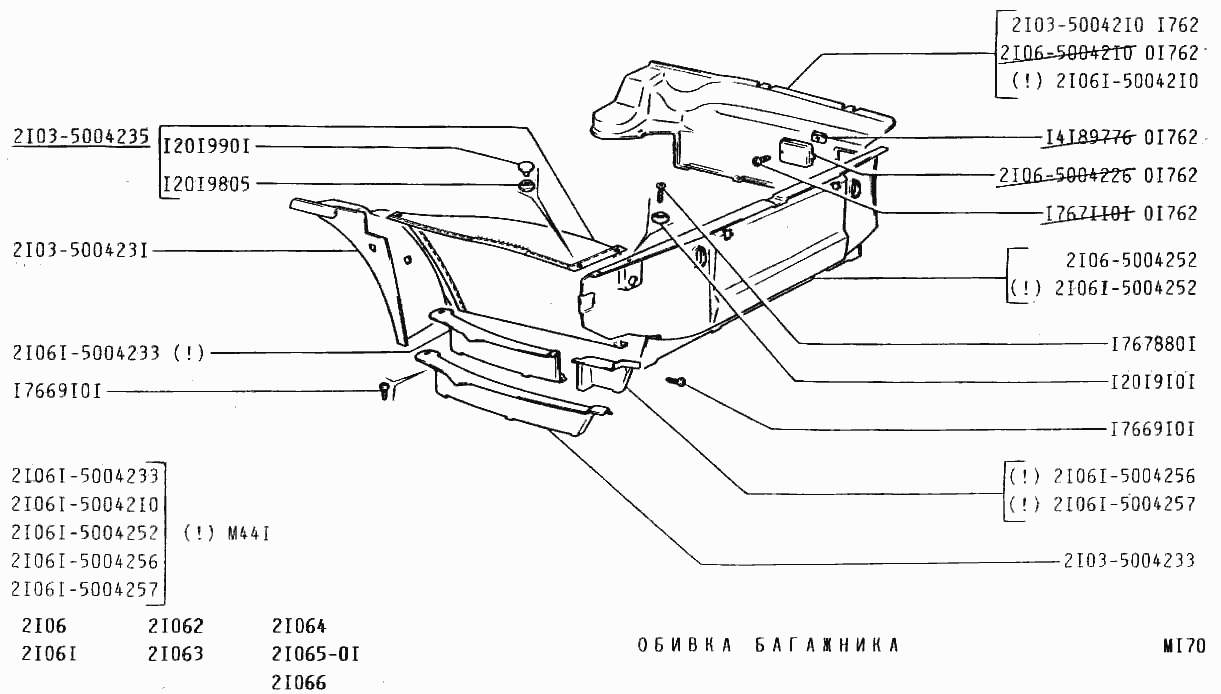 Обивка багажника