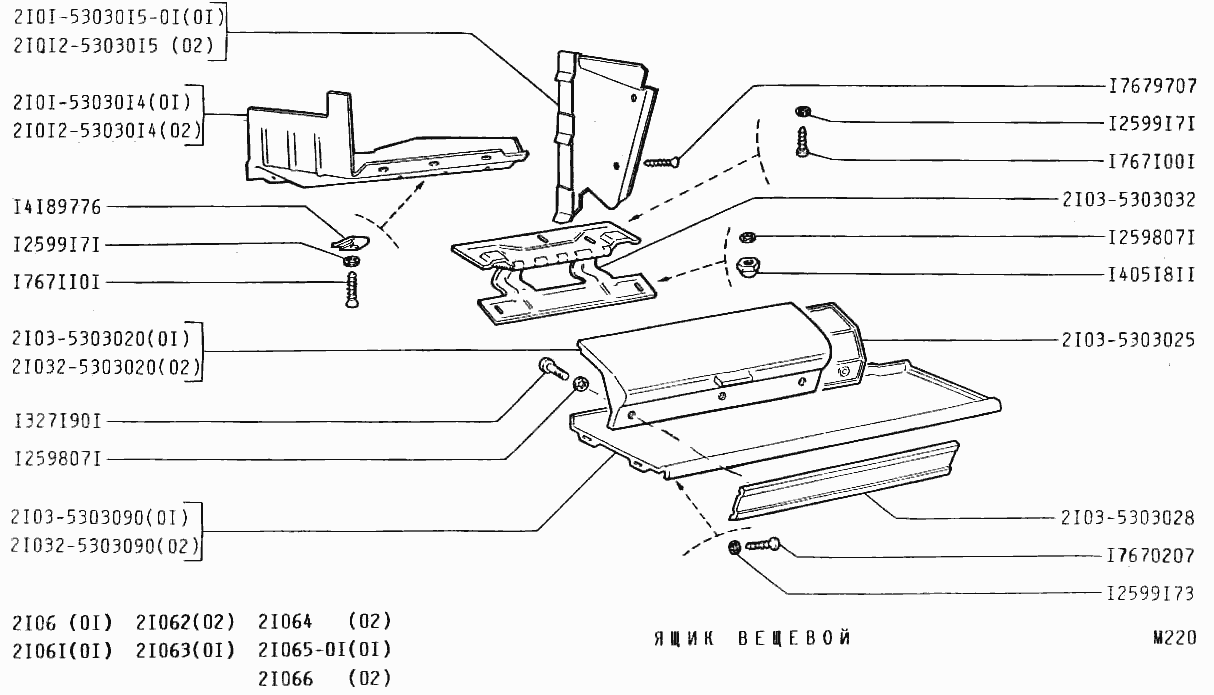 Ящик вещевой