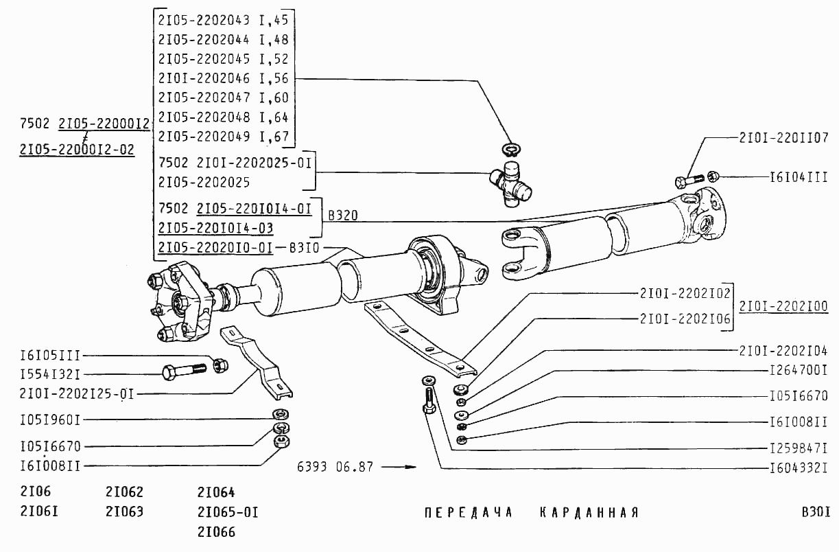 Передача карданная