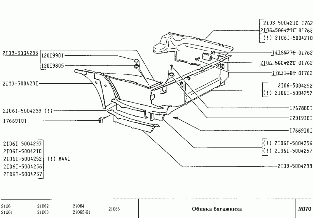 Обивка багажника