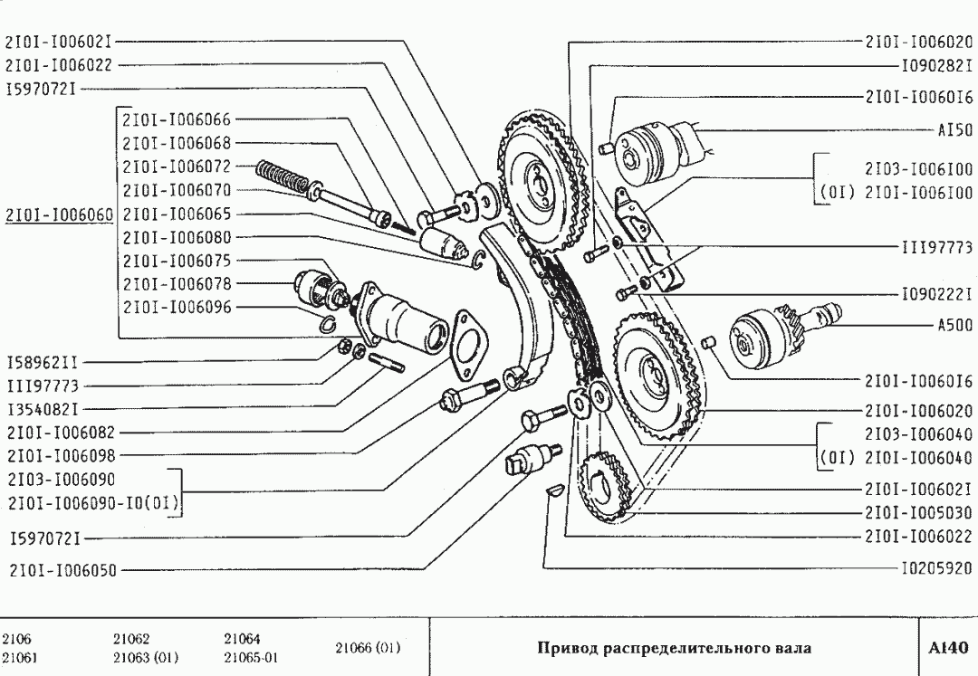 Привод распределительного вала