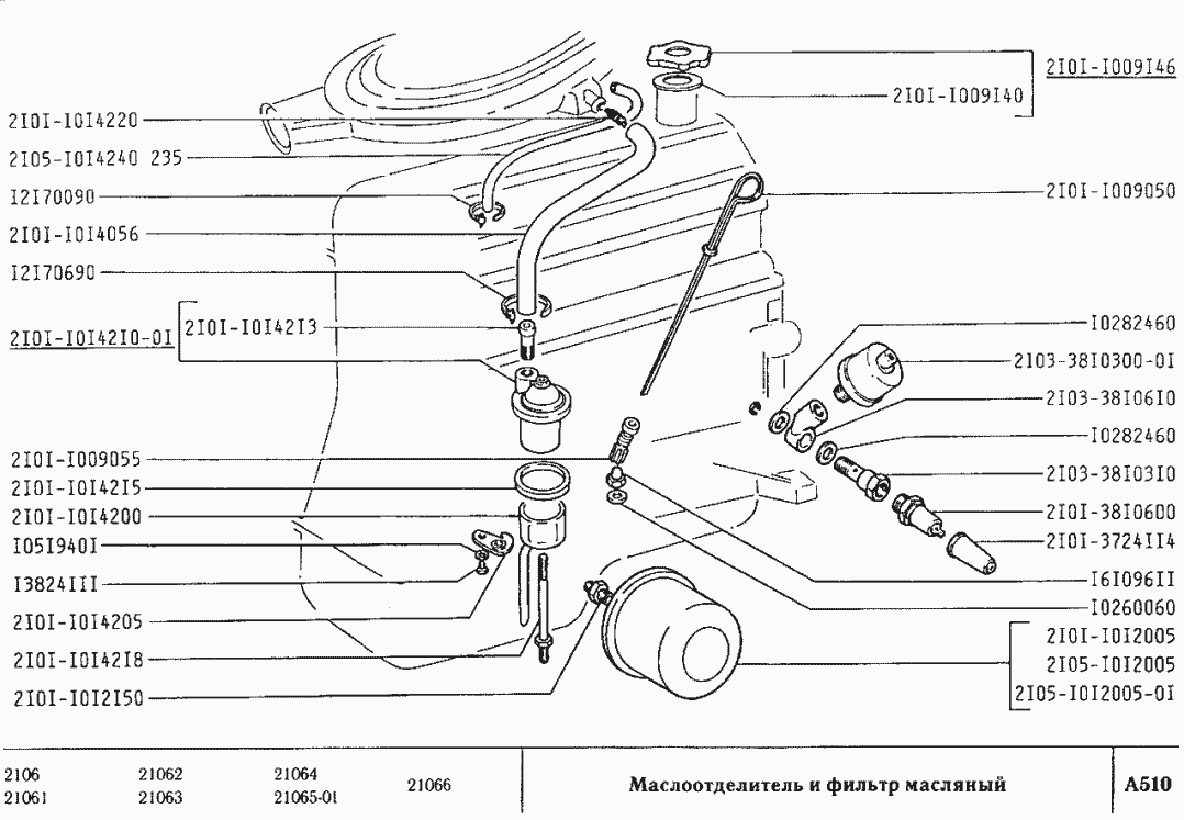 Маслоотделитель и фильтр масляный