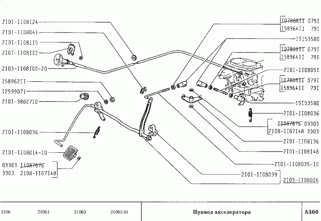 Привод акселератора