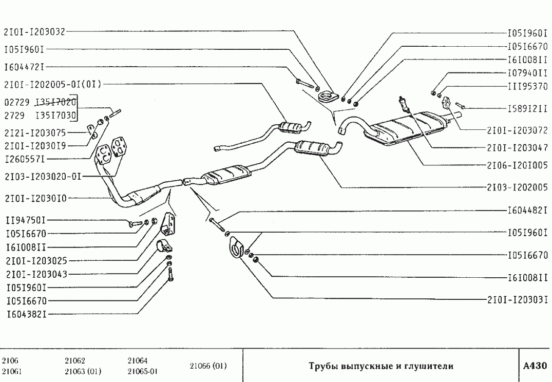 Трубы выпускные и глушители