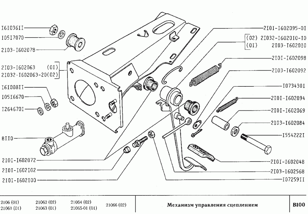 Механизм управления сцеплением