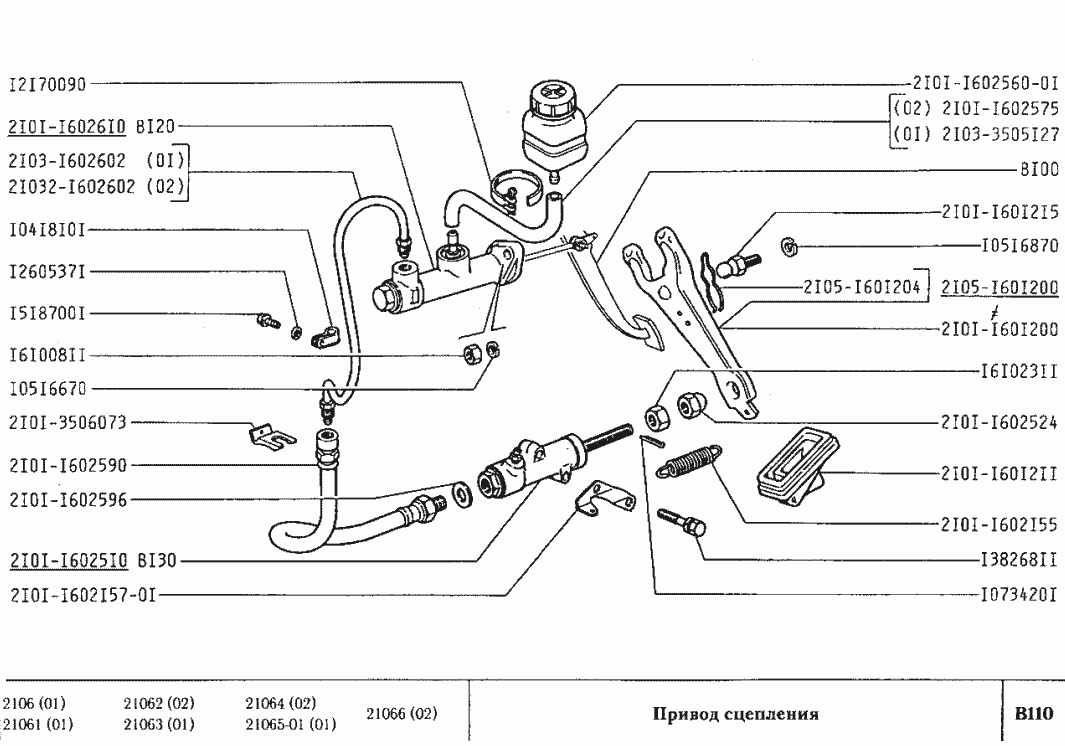 Привод сцепления