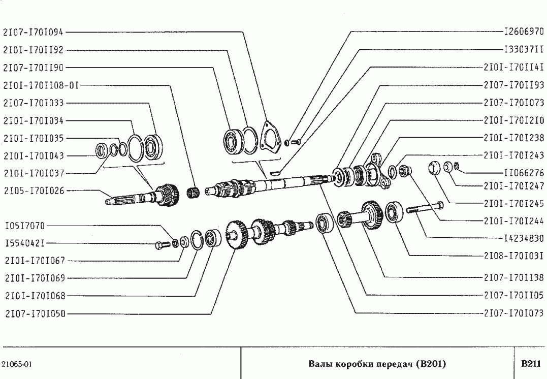 Валы коробки передач