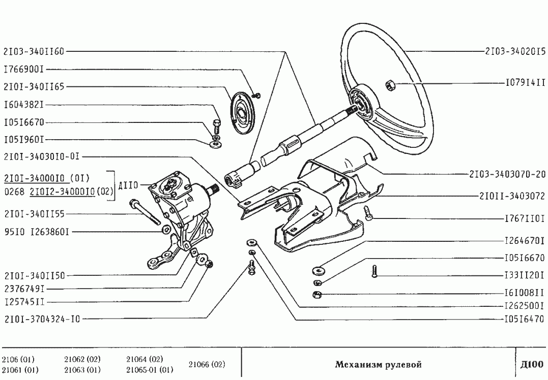 Механизм рулевой