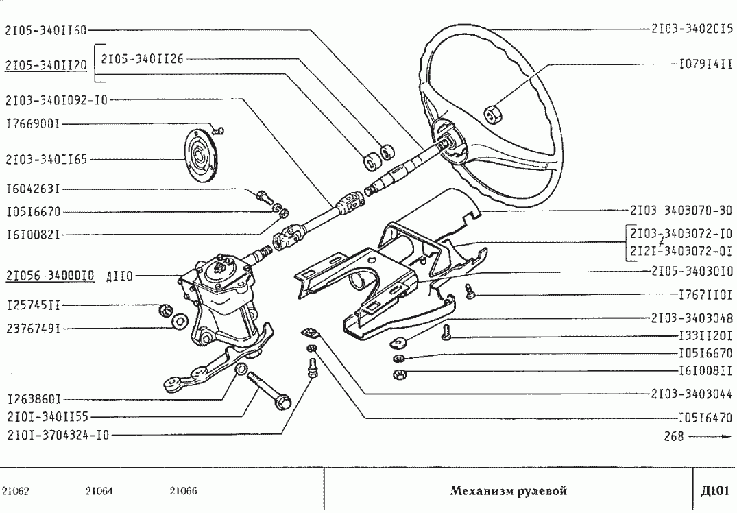 Механизм рулевой