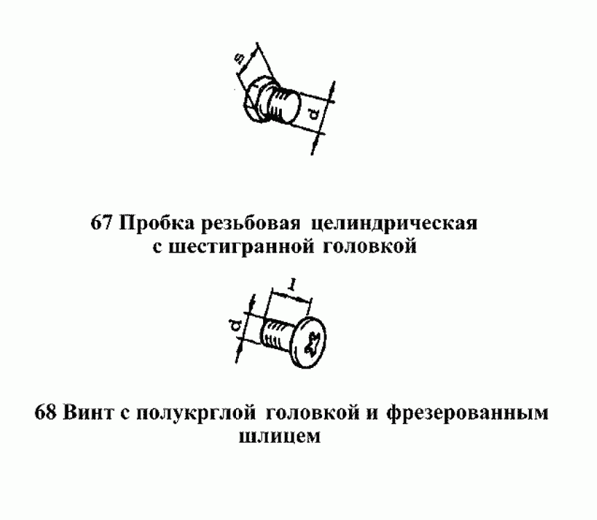 Пробка, винт