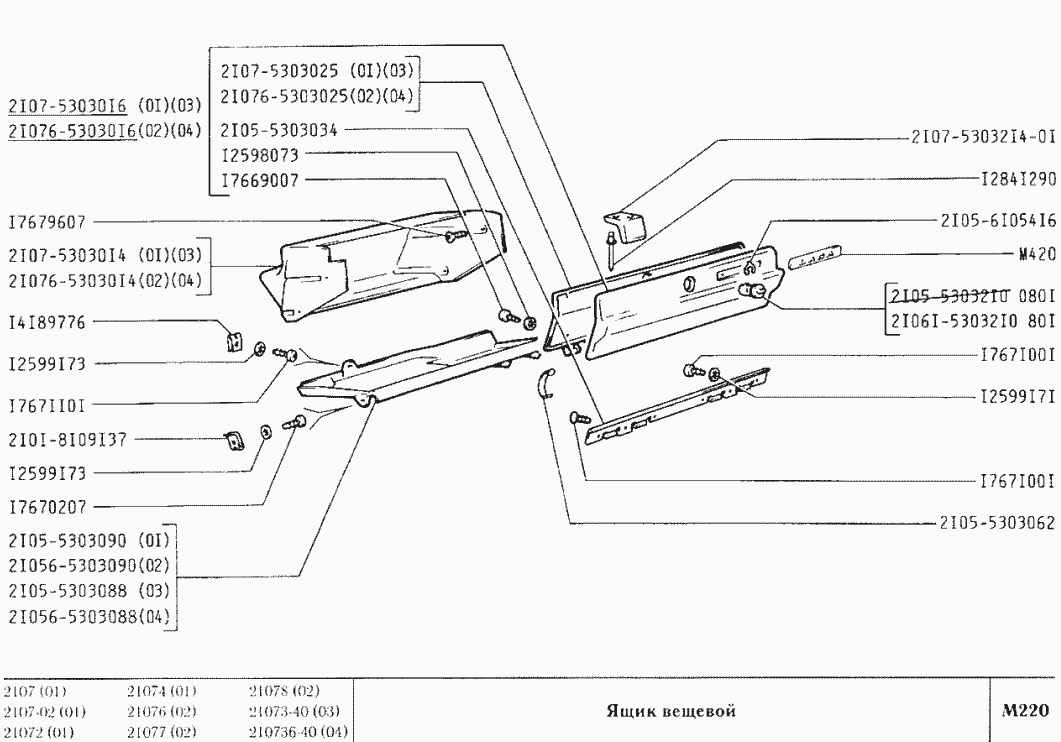 Ящик вещевой