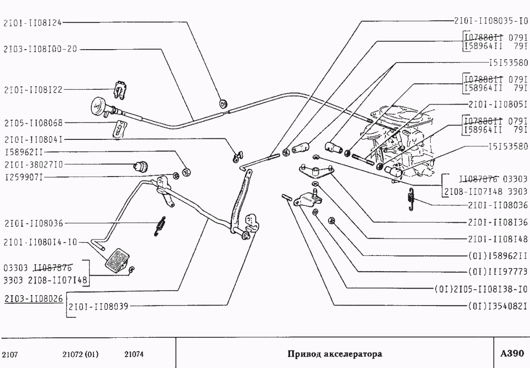 Привод акселератора