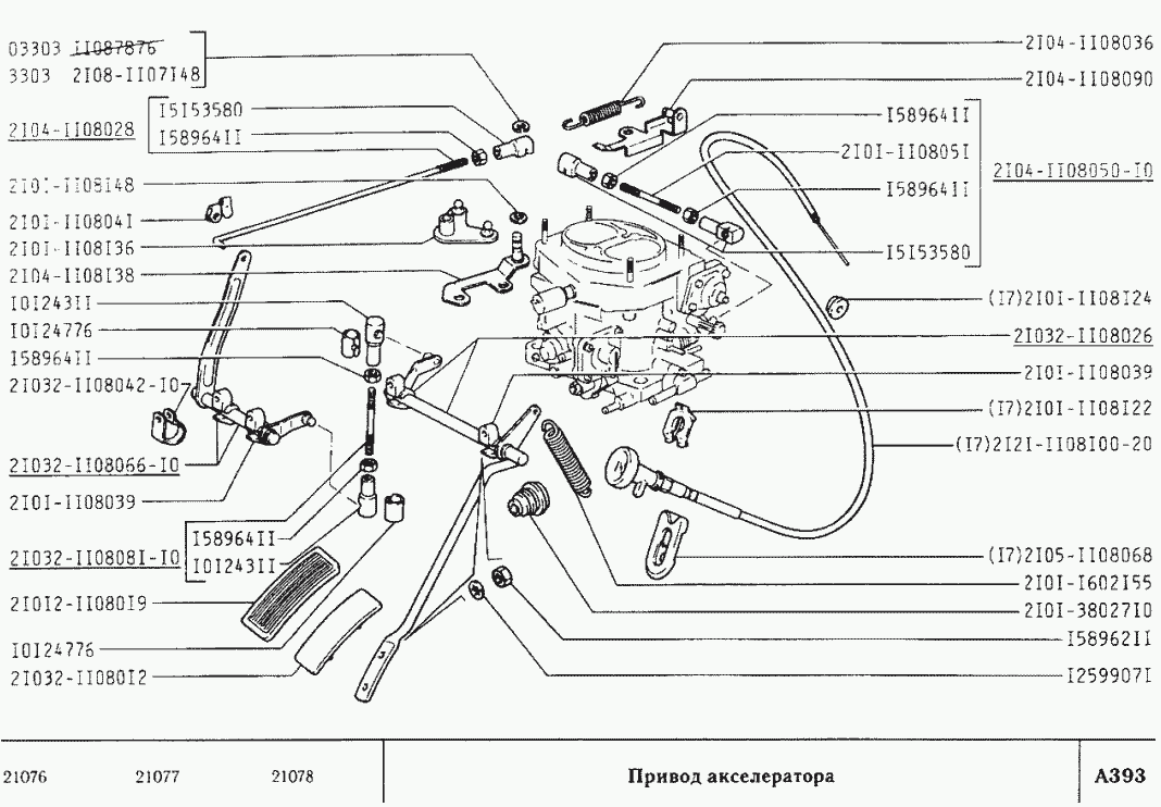 Привод акселератора
