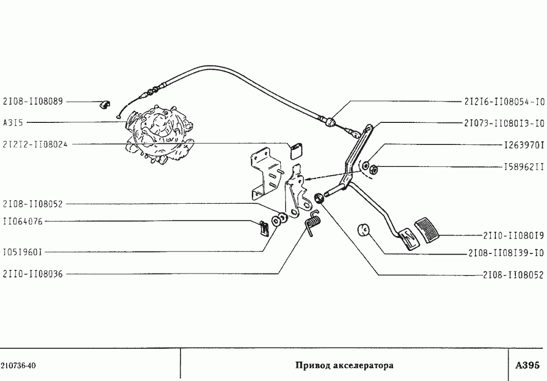 Привод акселератора