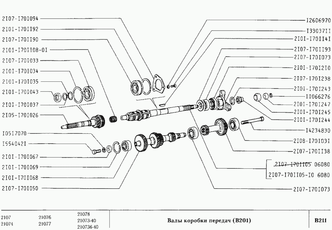 Валы коробки передач