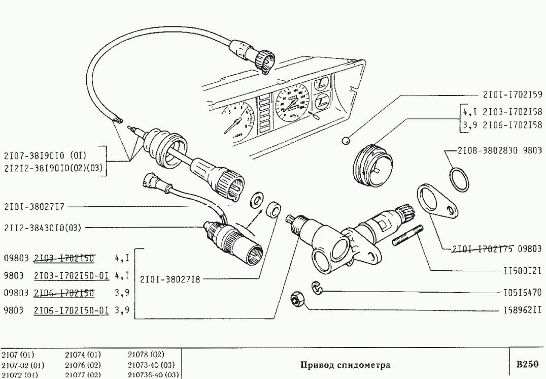 Привод спидометра