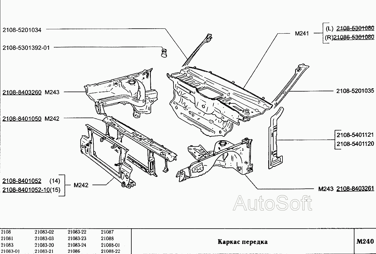 Каркас передка