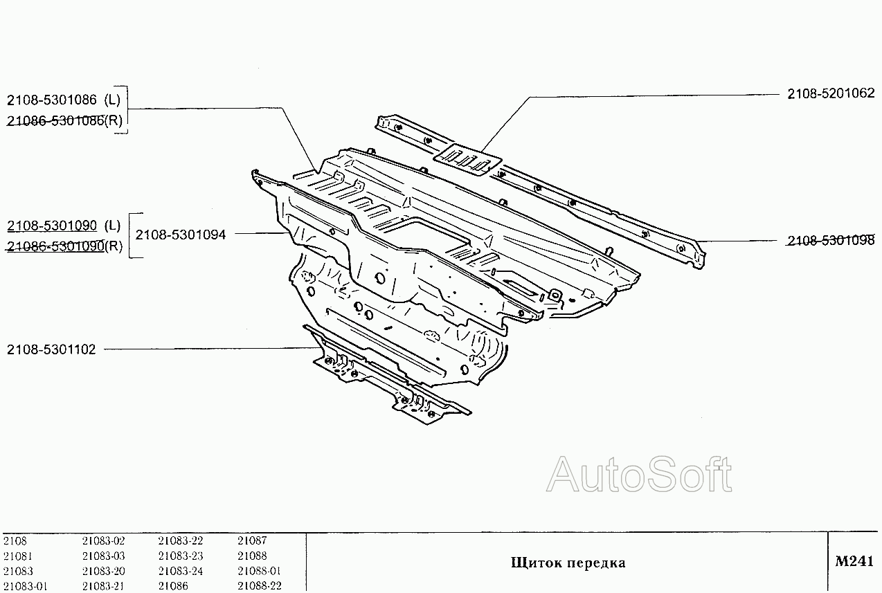 Щиток передка