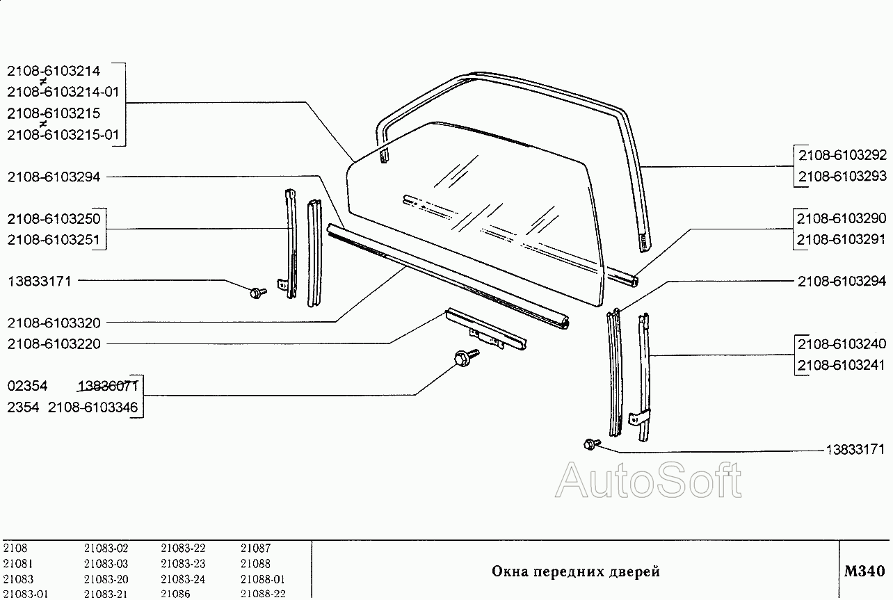 Окна передних дверей