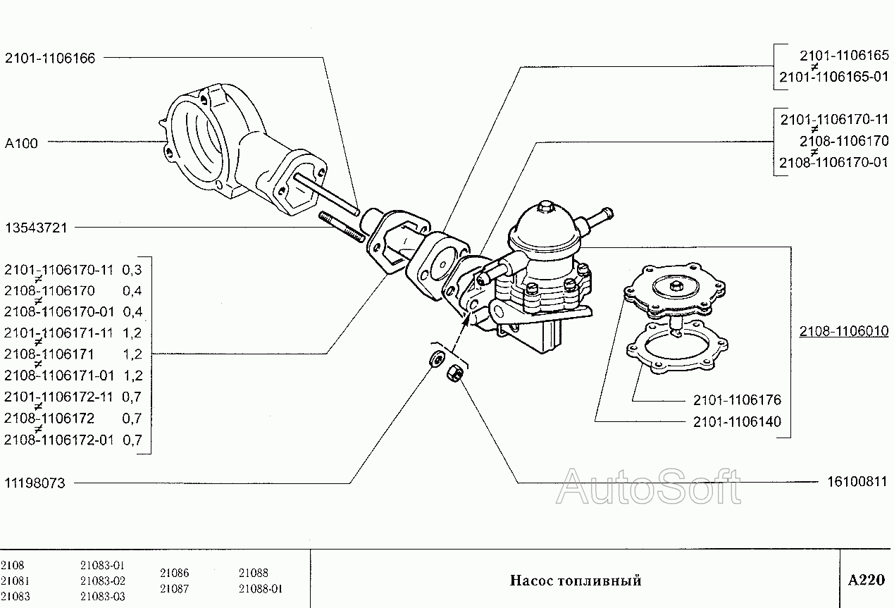 Насос топливный