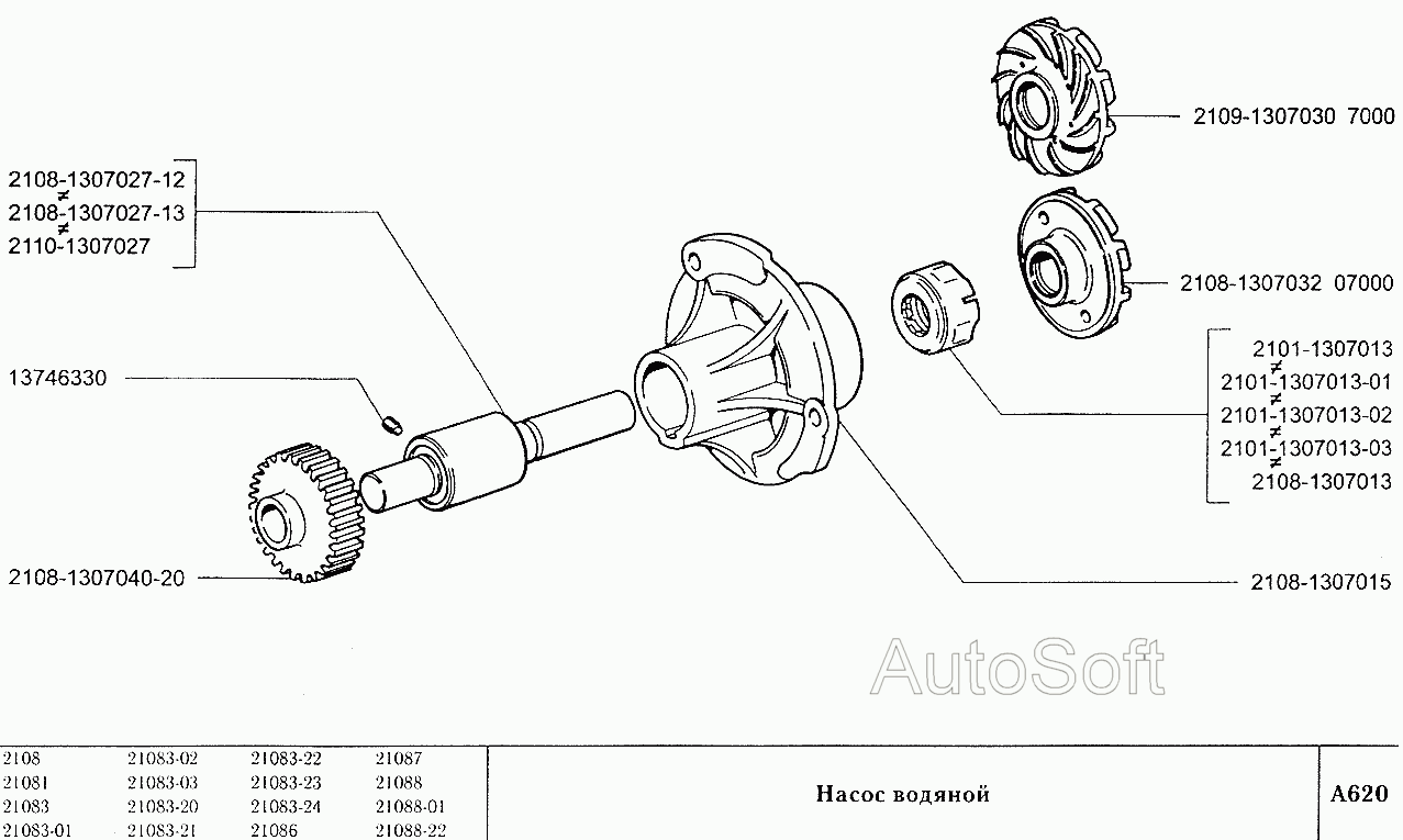 Насос водяной