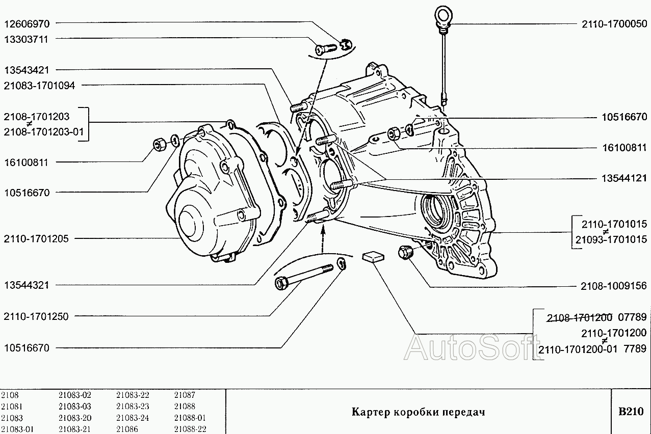 Картер коробки передач