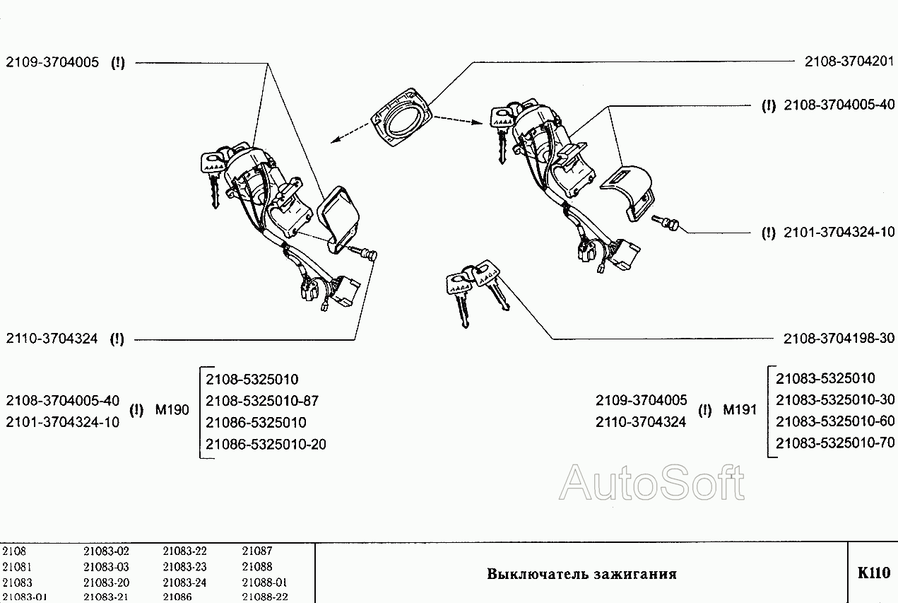 Выключатель зажигания