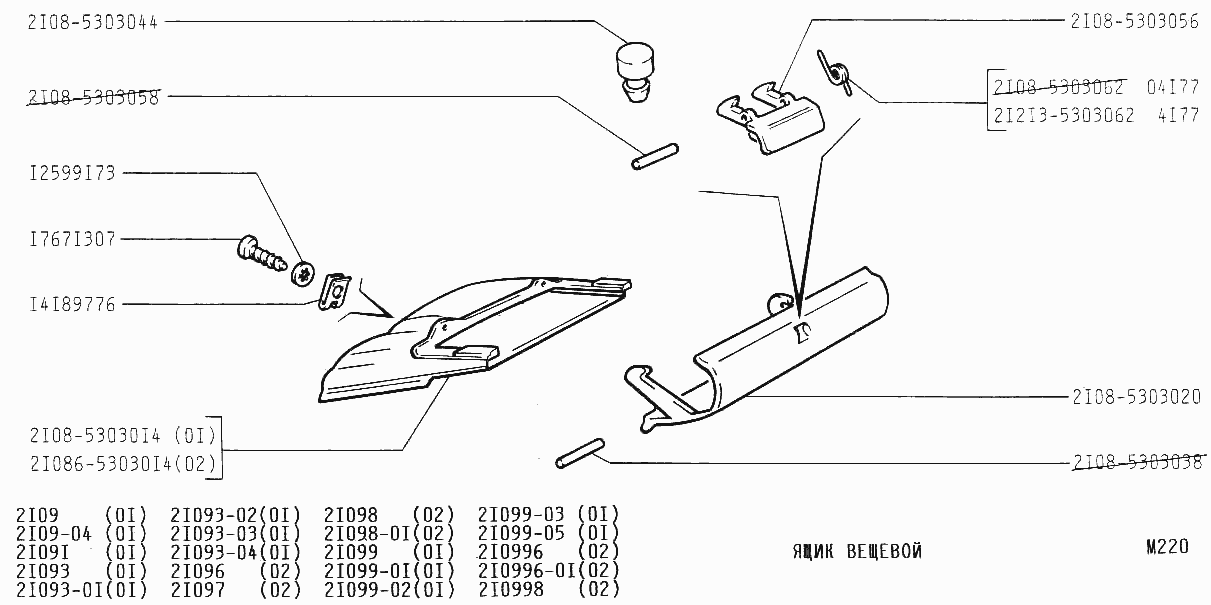 Ящик вещевой