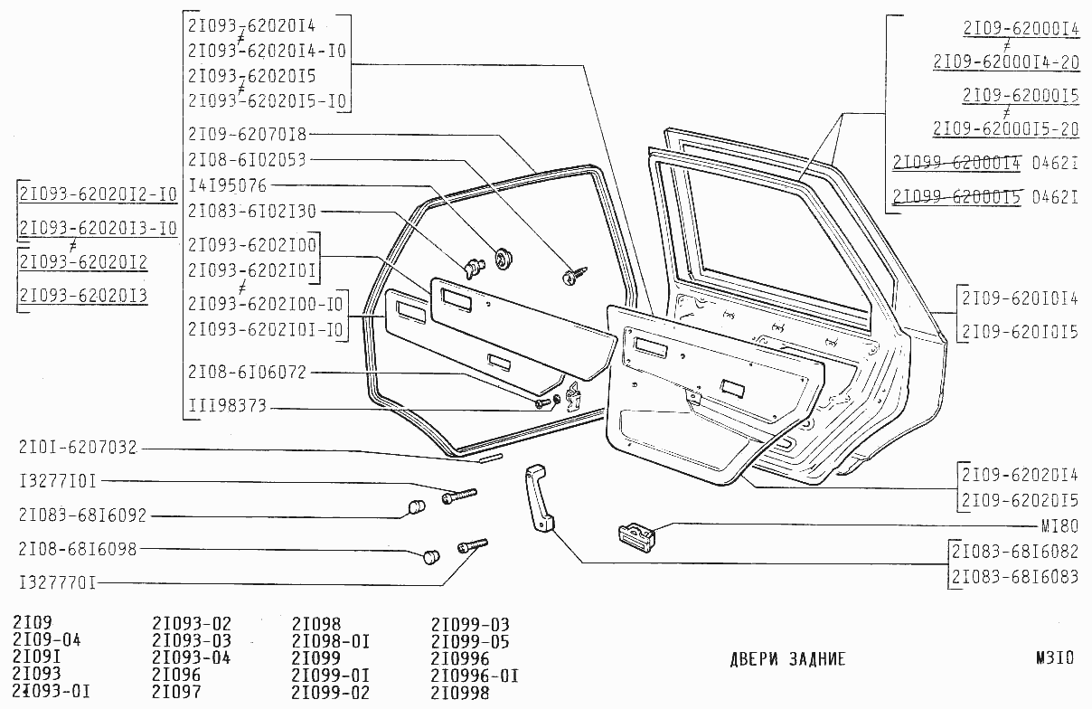 Двери задние