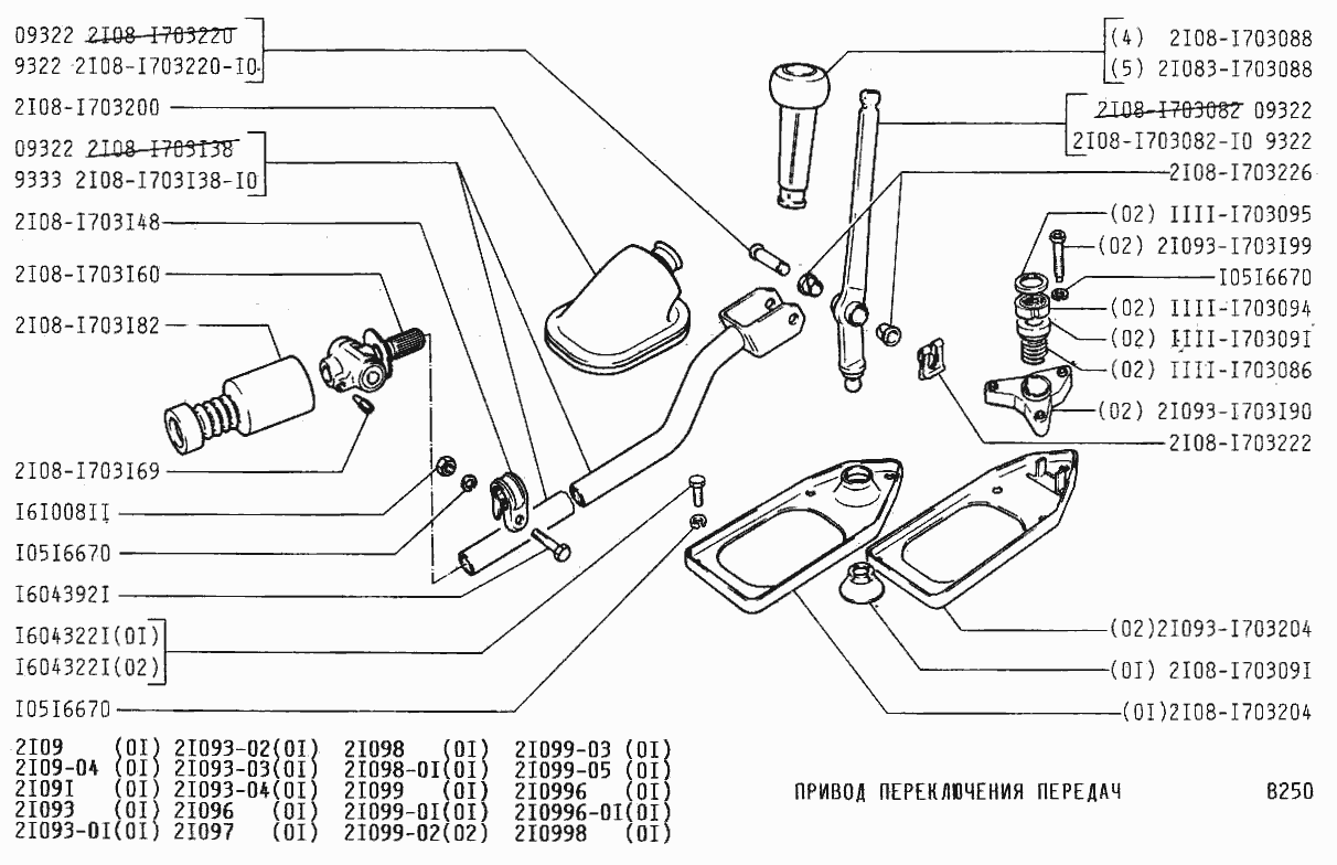 Привод переключения передач