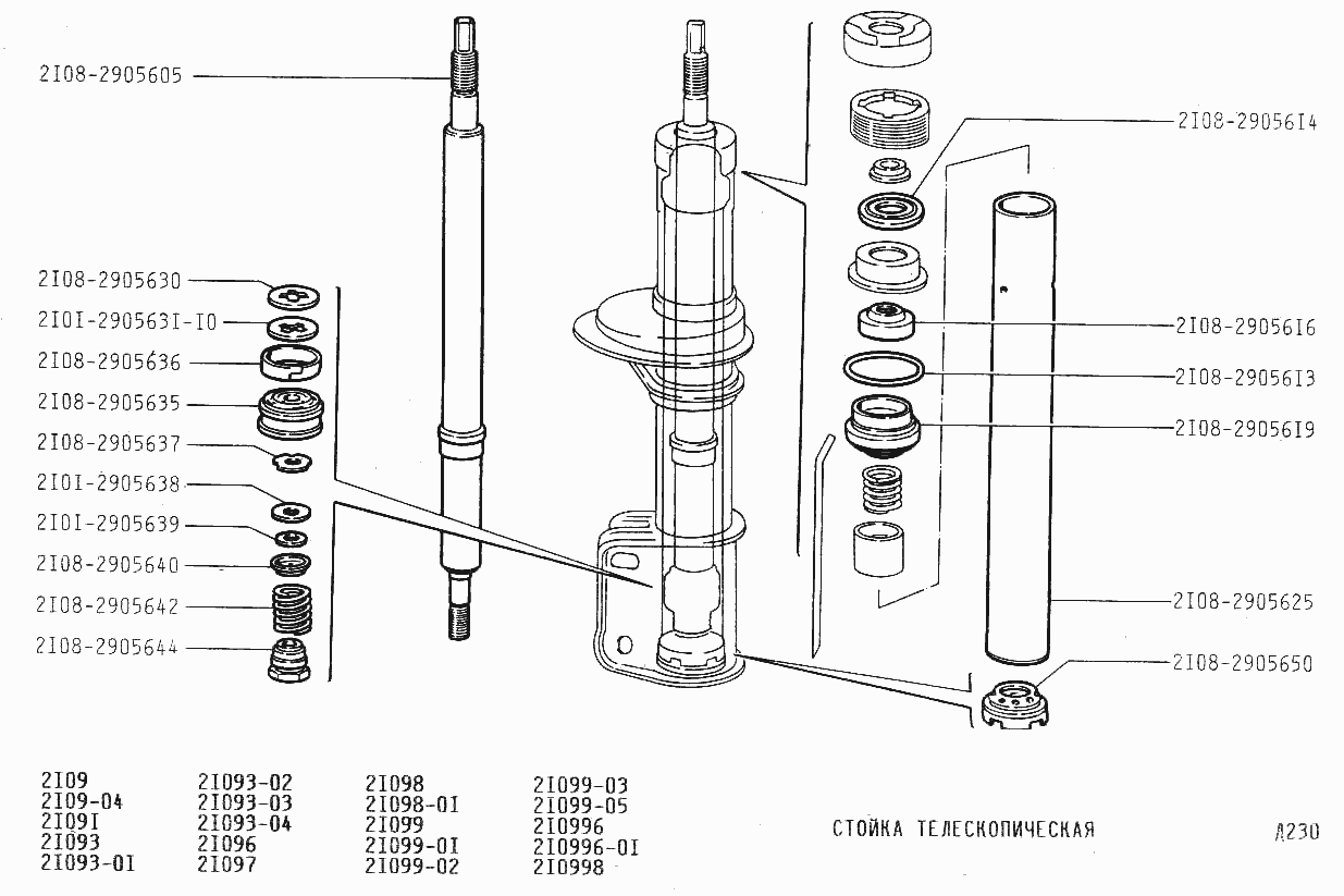 Стойка телескопическая