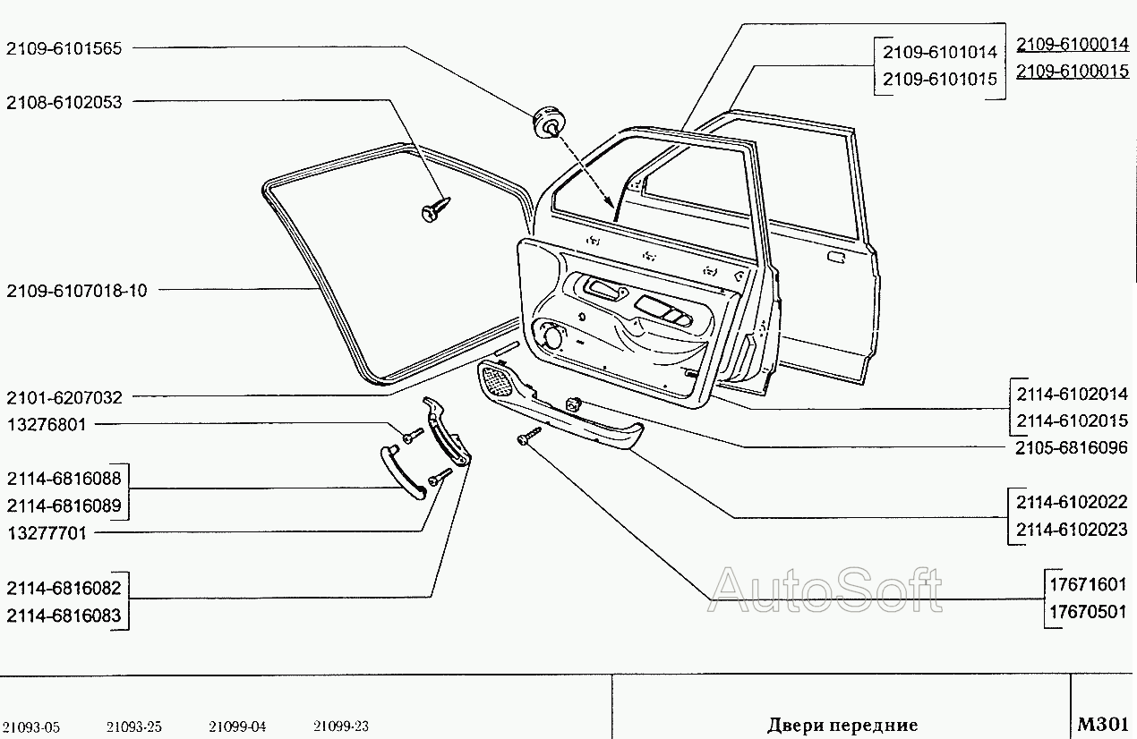 Двери передние
