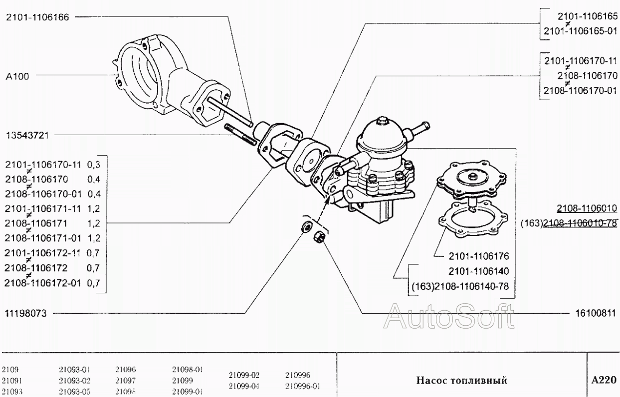 Насос топливный