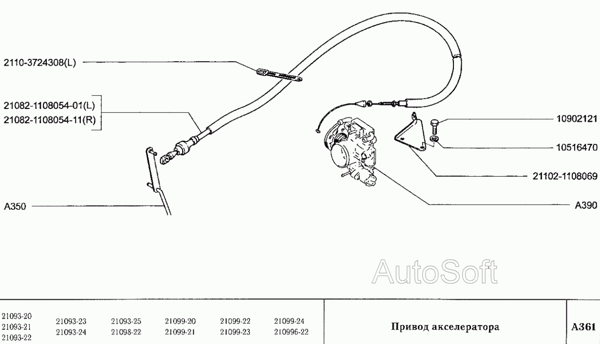 Привод акселератора